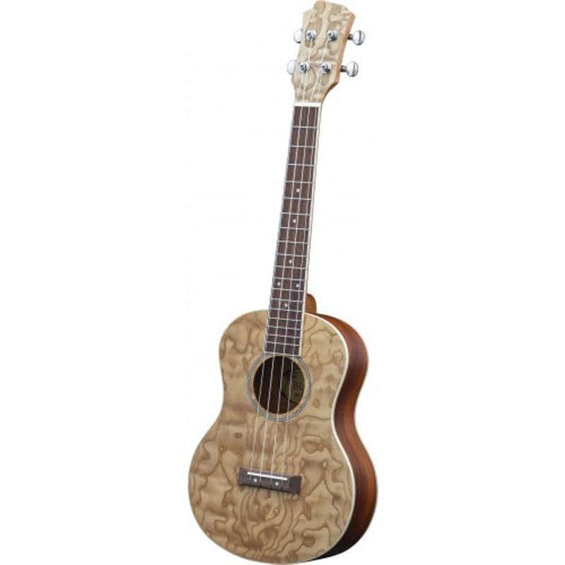 Adam Adam Black Tenor Ukulele Quilted Ash Quilted Ash