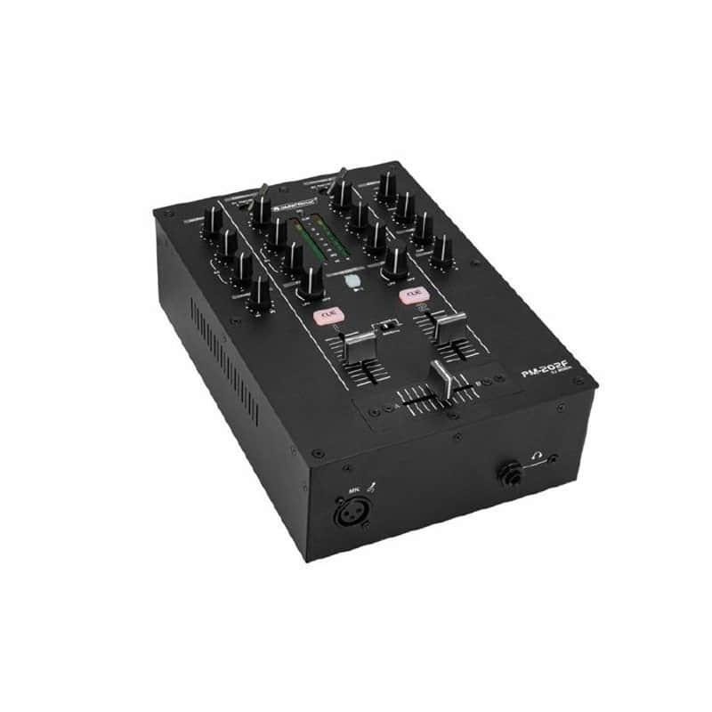 Omnitronic Omnitronic PM-202F 2-Channel DJ Mixer With & Bl...