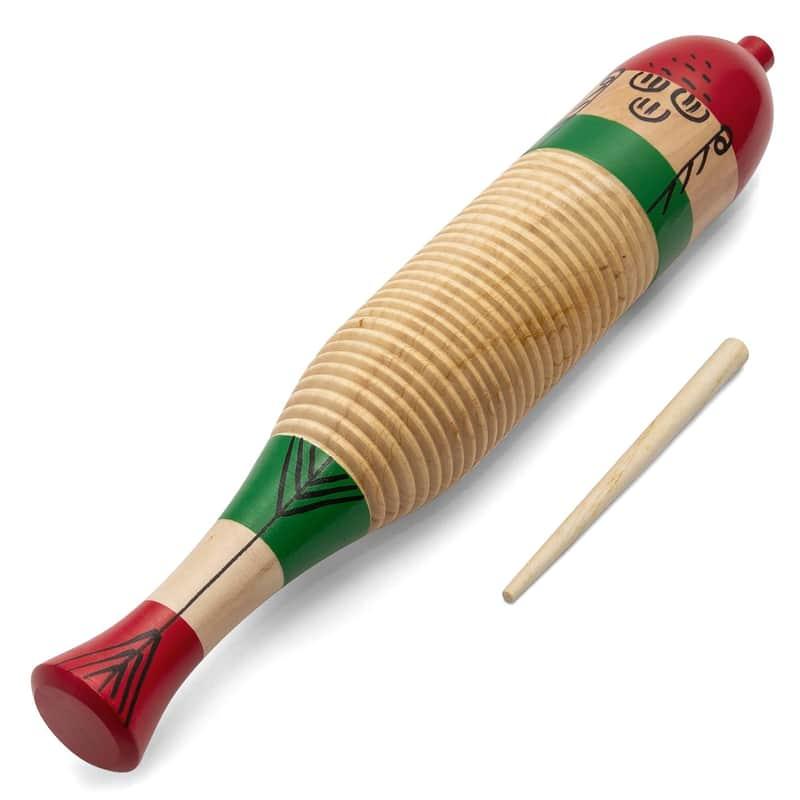 2025 Unbranded Gui7-Nt Wooden Fish Guiro With Wooden Scraper/B...