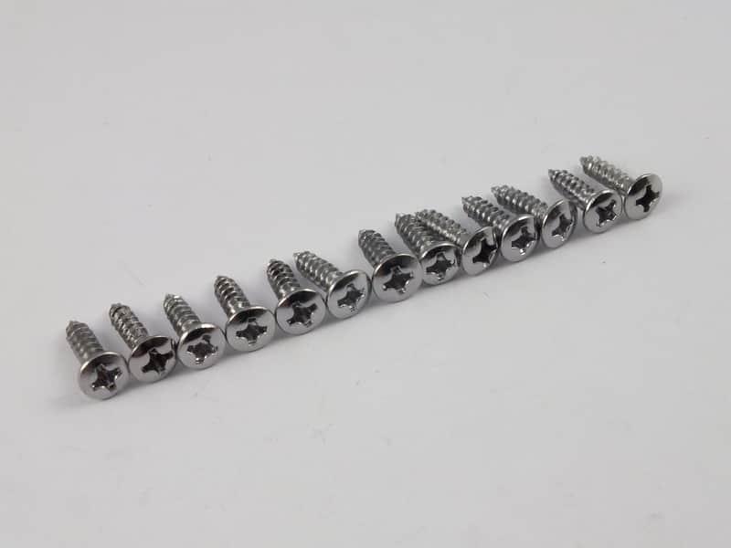 2024 Guitars Electric Ltd Scratch Plate Screws Chrome