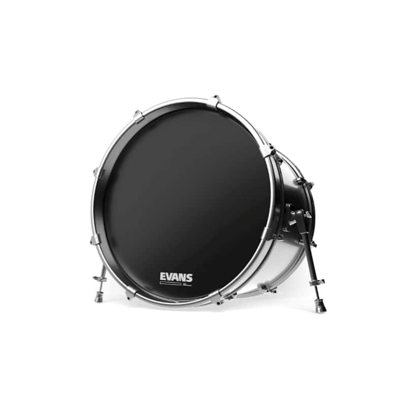 Evans Evans Resonant Bass Drum Head, Black, 20" Black, 20",
