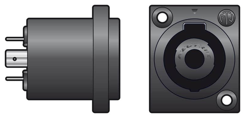 Neutrik Neutrik NL4MPXX 4-Pole Speakon Chassis / Panel Socket ...