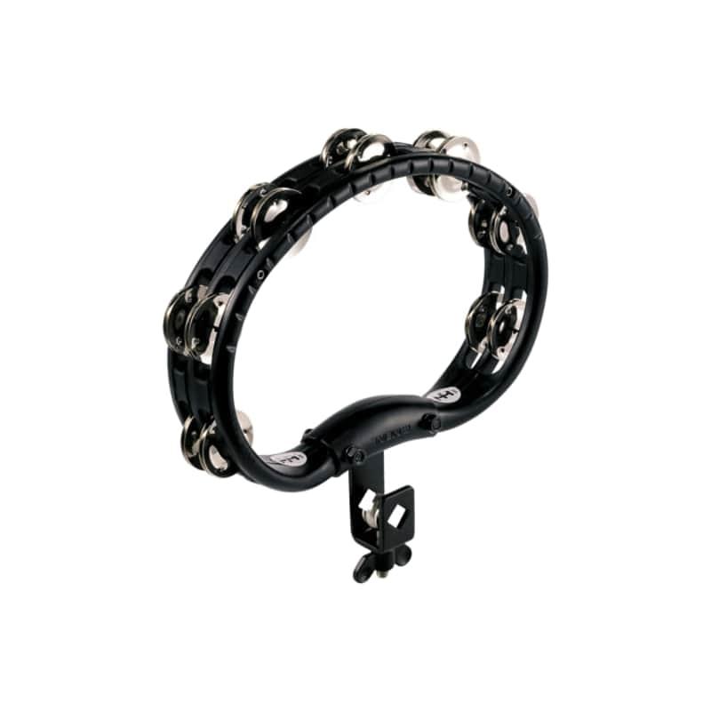 Meinl TMT2BK Mountable ABS Tambourine , Steel Jingles 2 Rows T...