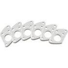 Graph Tech PRT-952-217-AL Ratio InvisoMatch F-Style Screw Hole Mounting Plates (Set of 6, Aluminium)