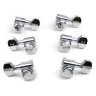 Graph Tech PRL 8421 C0 Ratio Electric Locking Machine Heads with Mini Contemporary button - 4 + 2 - Chrome