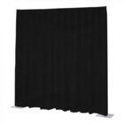 Wentex P&D Curtain Napoli Velvet (USA) Black - 3.35 m x 3.05 m (W x H) - pleated