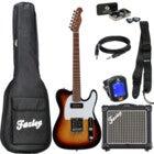 Fazley Sunset Series Tempest 90 3-Color Sunburst electric guitar starter kit
