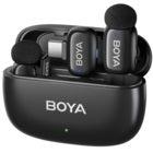 Boya Mini 2-02 Wireless tie-pin microphone USB-C, black