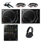 Pioneer DJ PLX-500 DJ turntable starter set with Pioneer DJ DJM-750MK2 mixer