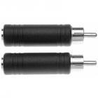 Stagg AC-PFCMH Female Mono Jack to Male RCA Adapter (Pack of 2)
