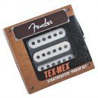 Fender Tex-Mex Stratocaster Pickups, White (set of 3)