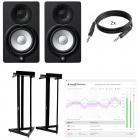 Yamaha HS5 (2x) + stands + monitor calibration + cables