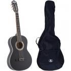 LaPaz C30BK 3/4-Size Classical Guitar (Black) + Gig Bag