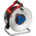Brennenstuhl K-Tro. Garant 1198530 kabelhaspel 50-Metre Zinc Outdoor Cable Reel (3x Schuko)