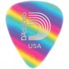 D'Addario 1CRB4-10 Medium Celluloid Plectrums (Pack of 10, Rainbow)