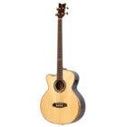 Ortega STRIPSU.ACB-L The Private Room Natural Left-Handed Electro-Acoustic Bass with Gig Bag and Strap