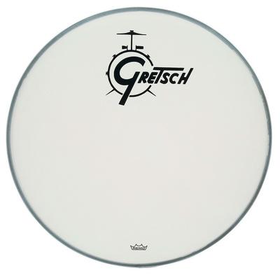 Gretsch Drums 18" Bass Drum Head WH w/Logo"