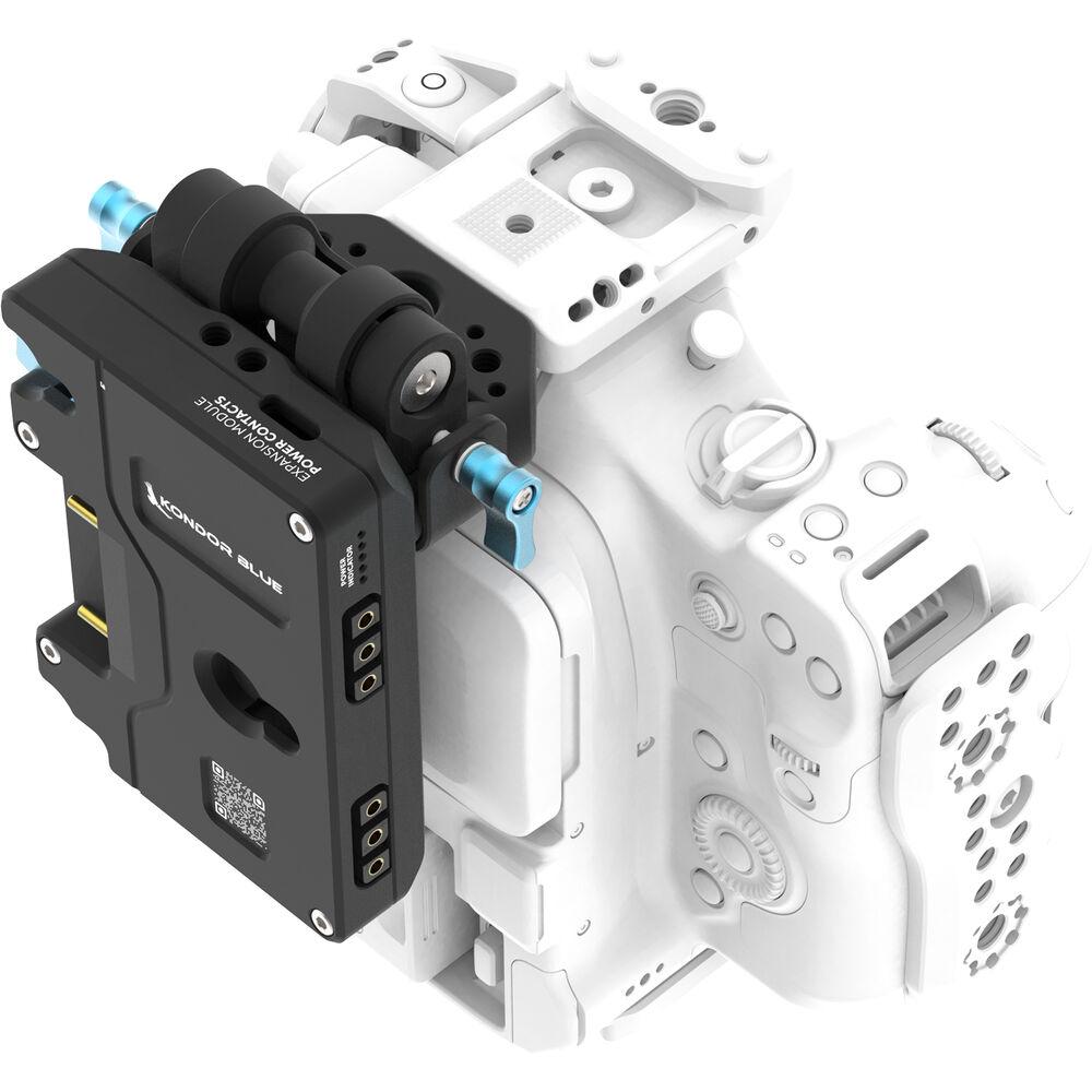Kondor Blue Gold Mount Battery Plate Kit for Canon C80 - Raven Black