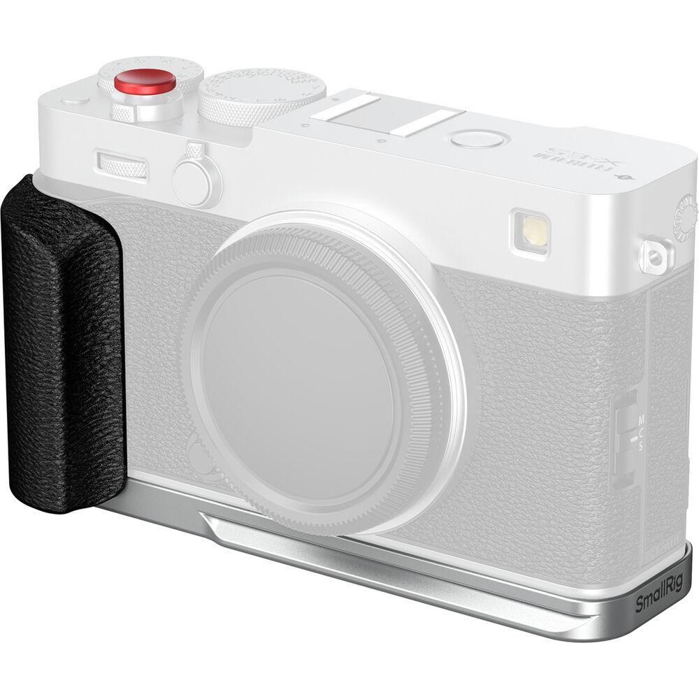 SmallRig L-Shaped Mount Plate with Silicone Handle for Fujifilm X-E5 (Silver) 5447