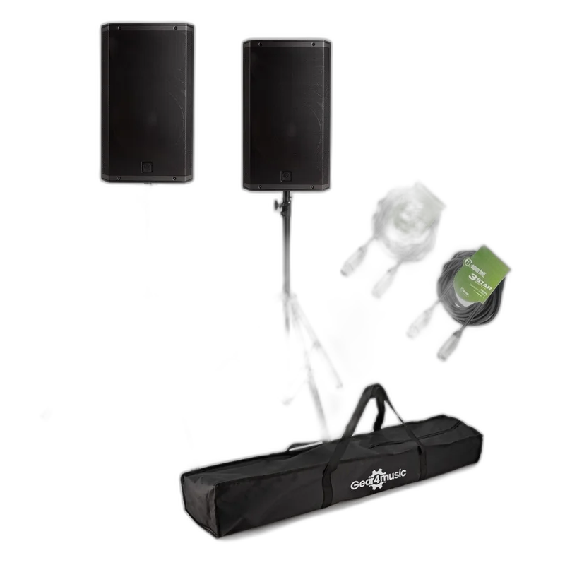 RCF ART 945-A 15" Active PA Speaker Bundle with Stands and Cables