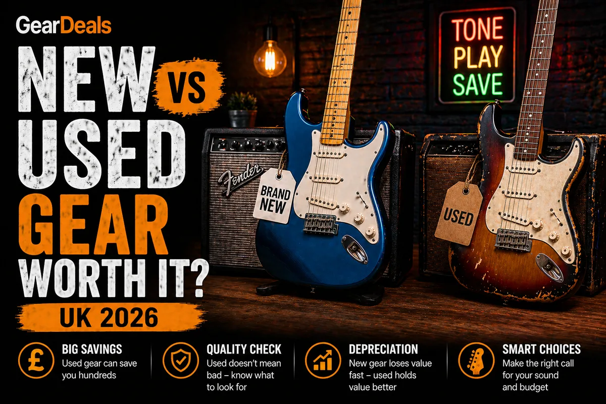 New vs Used Music Gear UK 2026: Is Buying Second-Hand Worth It?