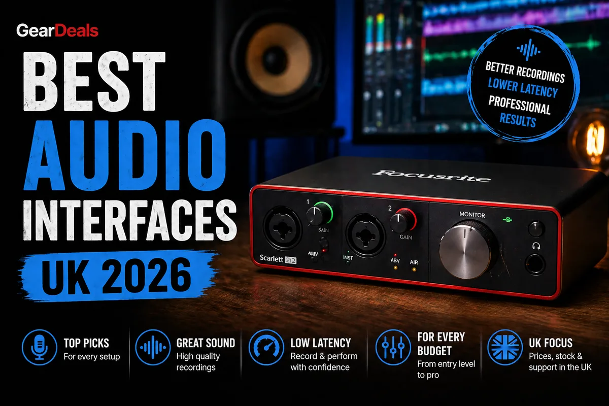 Best Audio Interfaces UK 2026: From £319 to Professional Grade