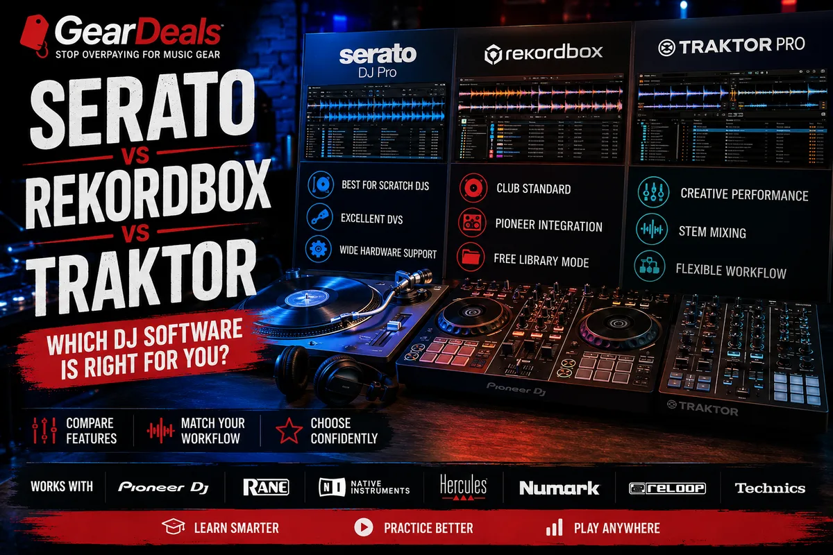 Serato DJ vs Rekordbox vs Traktor: Which DJ Software Should You Choose?