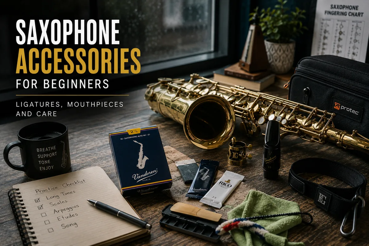 Saxophone Accessories for Beginners: Ligatures, Mouthpieces and Care